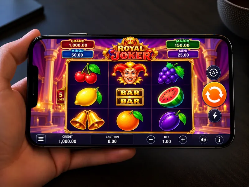 Royal Joker na ekranie smartfona